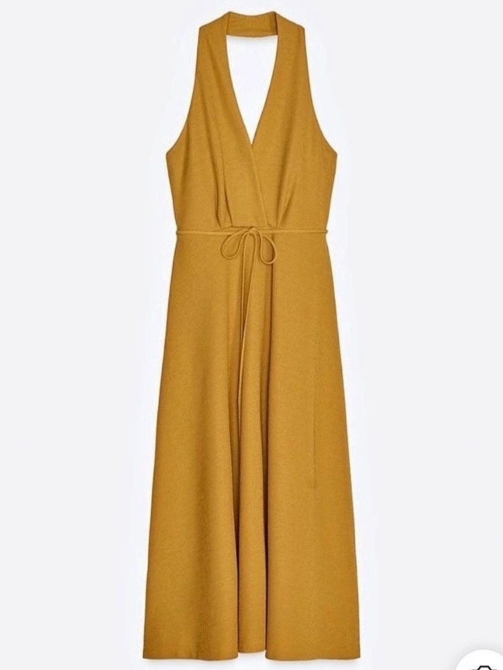 🌎 Zara Halter Midi Dress